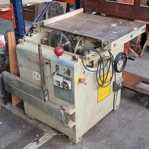 1102 - Super Star Lot : Commercial grade Table Saw 'MiniMax SCM SC3'. Missing guard piece as seen in photo ... 