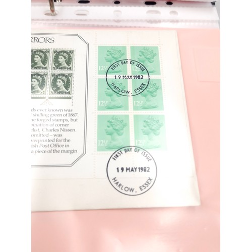 1036 - A fine album of mainly definite first day covers of Queen Elizabeth the 2nd mainly machine, fine iss... 