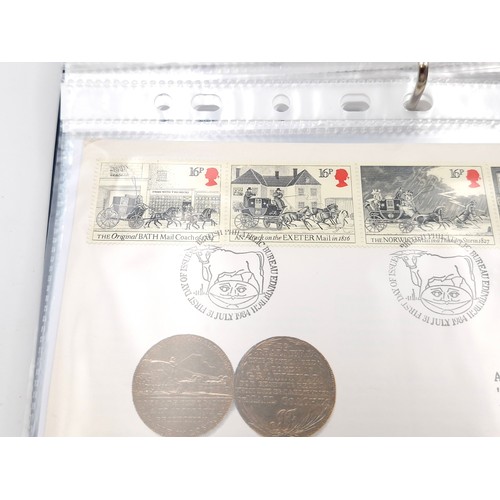 1037 - A fine large collection of Queen Elizabeth the 2nd commerative first day covers from the 1980s inclu... 