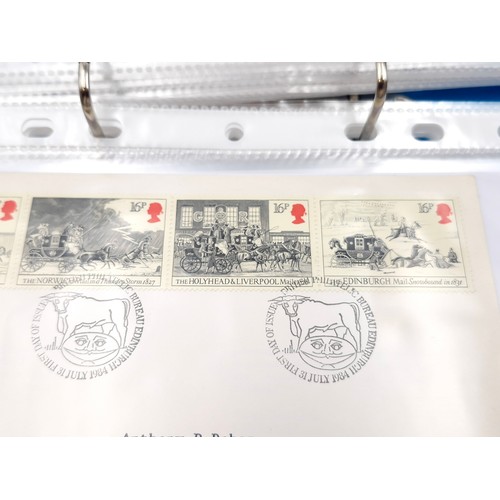 1037 - A fine large collection of Queen Elizabeth the 2nd commerative first day covers from the 1980s inclu... 