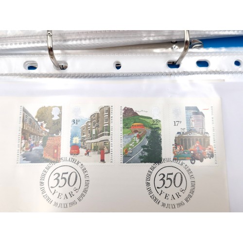 1037 - A fine large collection of Queen Elizabeth the 2nd commerative first day covers from the 1980s inclu... 