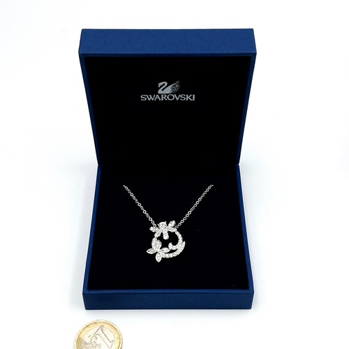 644 - A brand new lovely Swarovski Crystal pendant necklace. Presented in original jewelers box with certi... 