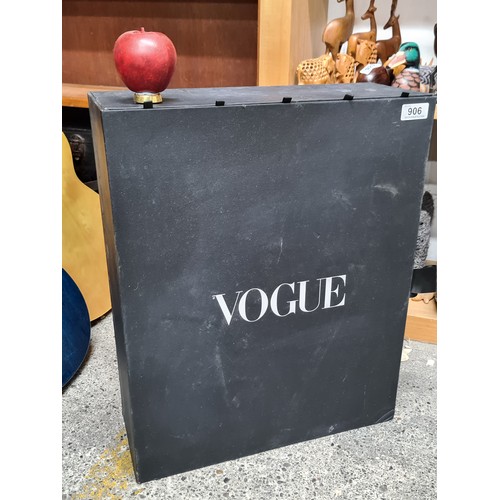 906 - A fantastic very large British VOGUE advent Calendar (empty). A limited edition piece is which is il... 