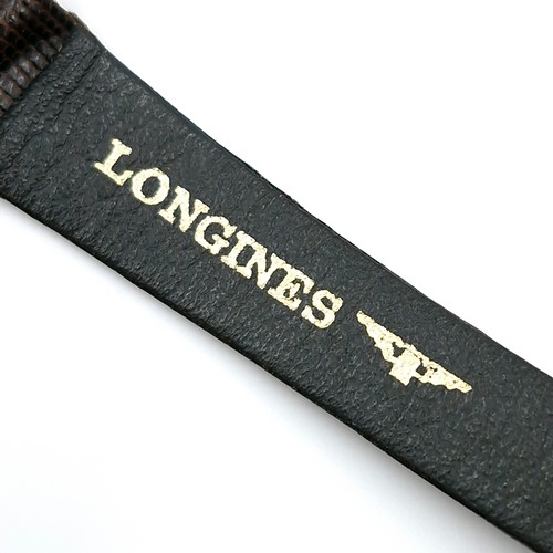 403 - Star lot : A Swiss made ladies Longines quartz wrist watch with original leather strap. Watch number... 