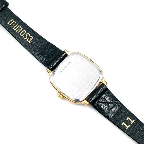 406 - Star Lot : A Longines Swiss made ladies quartz Presence wrist watch with original leather strap set ... 