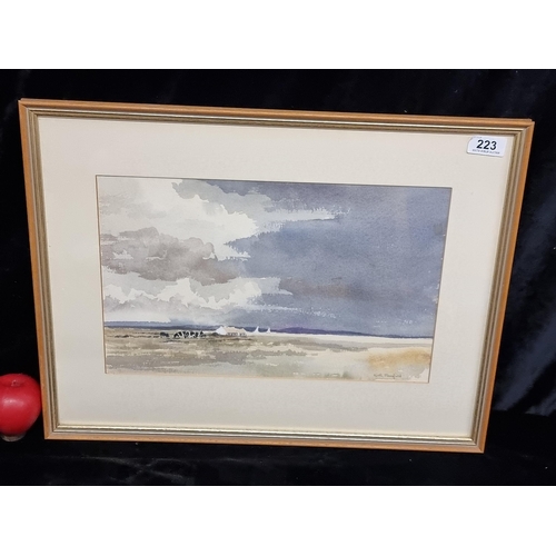 223 - A stunning Keith Mansfield (Irish, 20th century) watercolour on paper painting featuring an Irish la... 