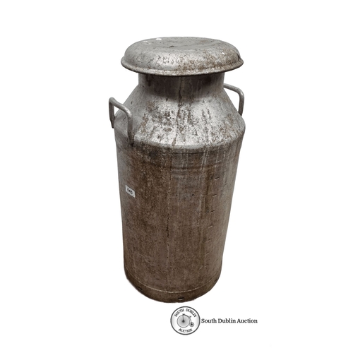 645 - A full size Vintage metal milk churn, manufactured by Grundy (Teddington) Ltd, Middlesex. Serial No.... 