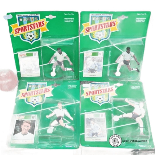 682 - Set of four 1989 Kenner (Tonka) Sportstars figures, brand new old stock with sealed cards. Featuring... 