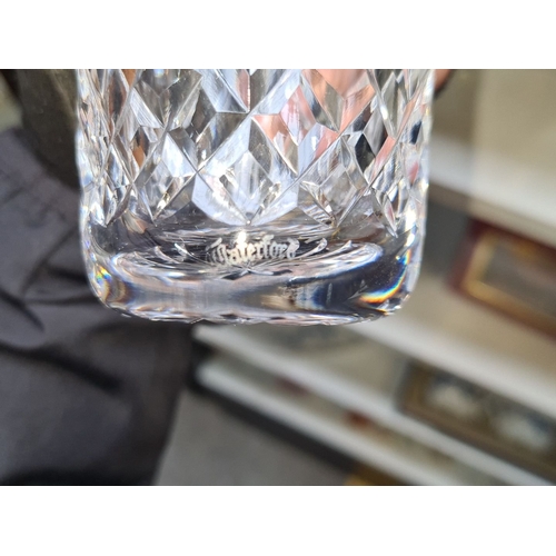 711 - Star Lot : Set of six Waterford Crystal whiskey tumblers, featuring classic diamond cut design, comp... 