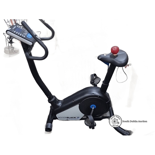 1081 - A roger black exercise bike.