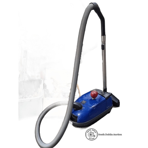 1082 - Miele Electronic S 311i vacuum cleaner, Air Clean Plus model, features a sleek blue design and robus... 