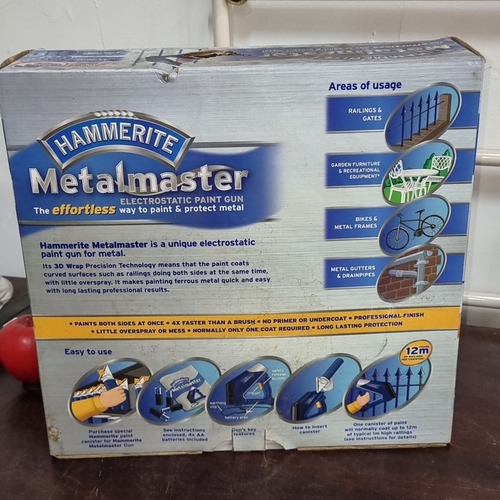 973 - A Hammerite Metalmaster Electrostatic Paint Gun. Cordless, paints both sides, 3D Wrap Technology. Ba... 