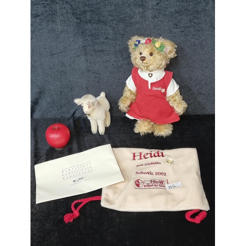 1176 - Star Lot : A Steiff Heidi 2002 bear - no. 1133 out of 1,500 pieces made. Comes with original dust ba... 