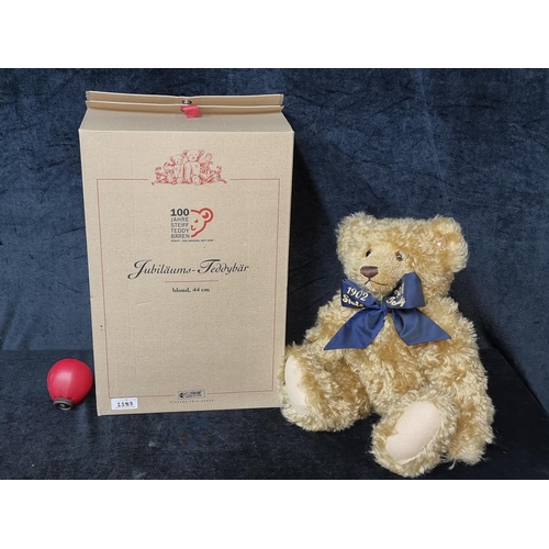 1183 - A super rare 100 year celebratory Steiff Centenary Teddy Bear complete with growler still in working... 