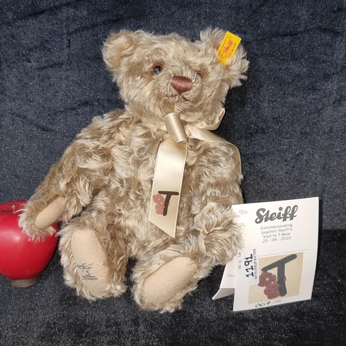 1191 - A classic original limited editon Steiff Teddy Bear (7/110) commemorating Joachim Steiff's visit to ... 