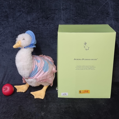 1192 - Star lot : An lovely original limited edition Jemima Puddle-Duck Steiff Teddy Bear (1500/2000) prese... 