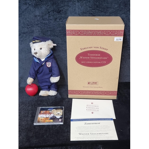 1198 - An original Vienna Choir Boy Steiff Teddy Bear (No.440) with exclusive CD. Presented in original box... 