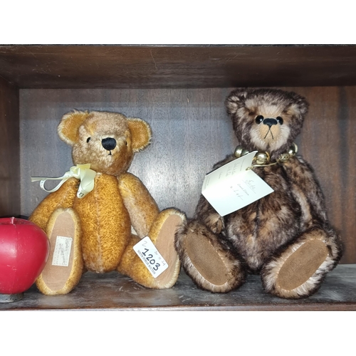 1203 - A charming pair of Teddy Bears including a limited edition Cotswold bears 'Bertie' bear (1/1) and a ... 