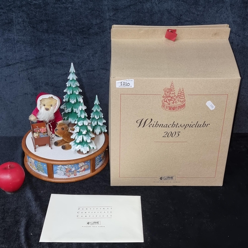 1210 - Star Lot : A Steiff Bear limited edition Christmas Musical Box 2003. No. 545 out of 1,000 pieces wor... 