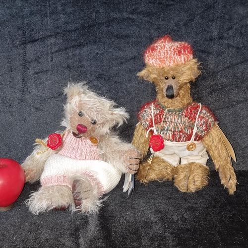 1211 - Two limited edition Teddy Hermann Original Teddy Bears - numbers 538 / 1500, and 399 / 1000. retaini... 