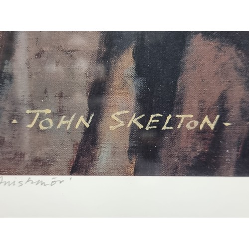 212 - Star Lot : A large hand signed by John Skelton  and titled giclee print of a John Skelton oil painti... 