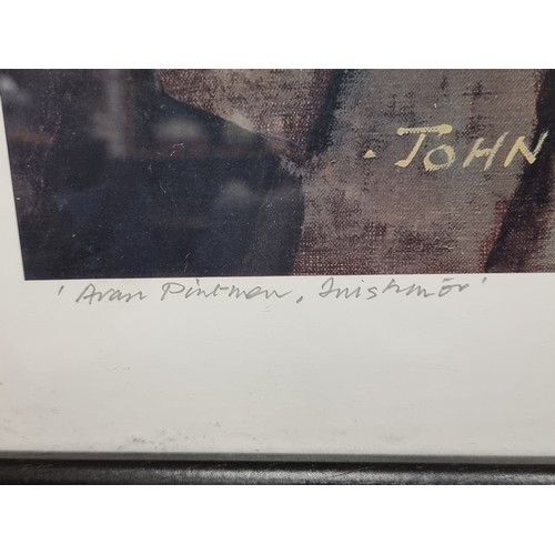 212 - Star Lot : A large hand signed by John Skelton  and titled giclee print of a John Skelton oil painti... 