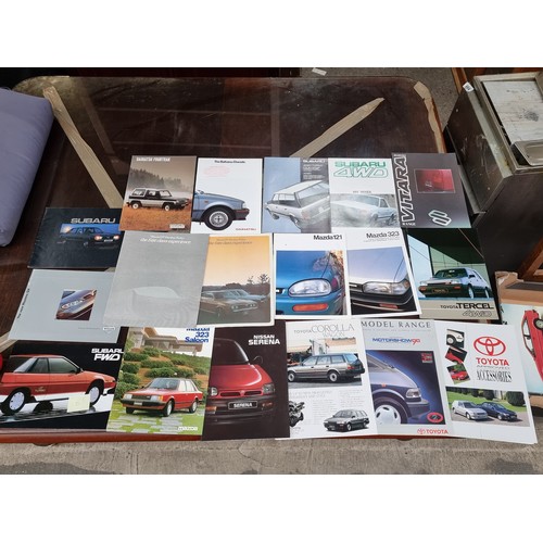 290 - A really nice selection of new old stock  80s and 90s classic car sales brochures. From cars such as... 