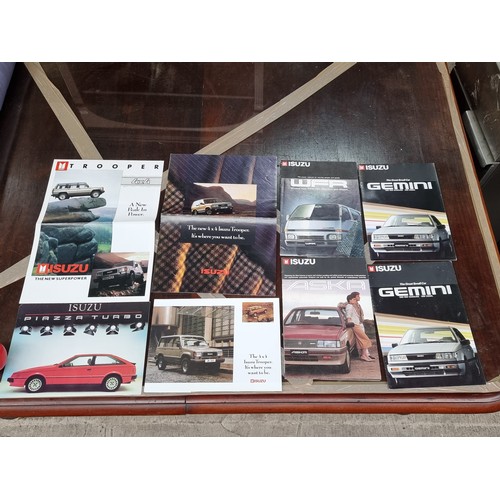 290 - A really nice selection of new old stock  80s and 90s classic car sales brochures. From cars such as... 