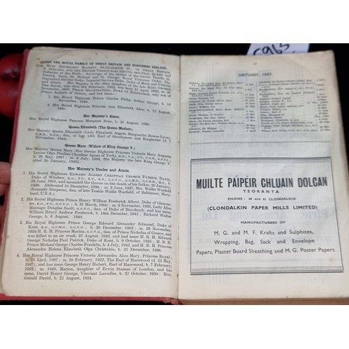 295 - A very large Thom's Dublin Street Directory 1952, hardcover. Includes comprehensive street listings ... 