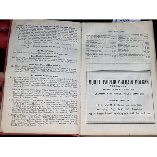 295 - A very large Thom's Dublin Street Directory 1952, hardcover. Includes comprehensive street listings ... 