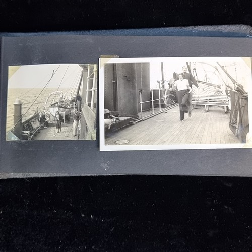 304 - A fantastic antique 80% full photograph album, giving a wonderful insight into a families emigration... 