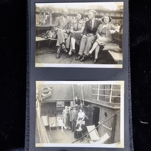 304 - A fantastic antique 80% full photograph album, giving a wonderful insight into a families emigration... 