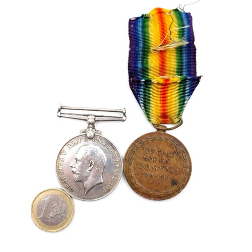 81 - Two great war medals - The first awarded to 89088 Sapper T. Wright Royal Engineers and the second aw... 