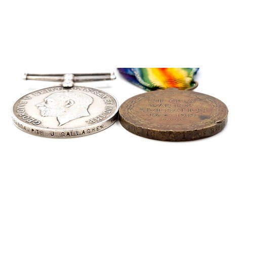 81 - Two great war medals - The first awarded to 89088 Sapper T. Wright Royal Engineers and the second aw... 