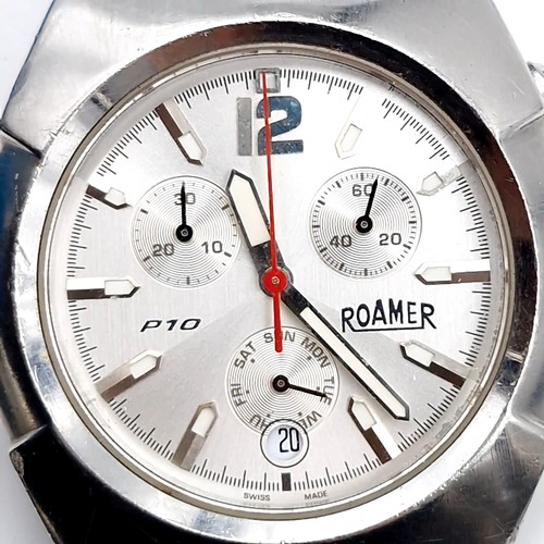 1050 - A classic gents  roamer P10 Swiss made gents chronograph wristwatch with sapphire glass. Model numbe... 