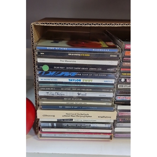 408 - Mixed lot of 48 music CDs including artists such as Taylor Swift, Johnny Cash, Ed Sheeran, and Iron ... 