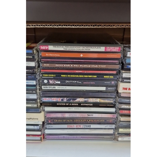 408 - Mixed lot of 48 music CDs including artists such as Taylor Swift, Johnny Cash, Ed Sheeran, and Iron ... 