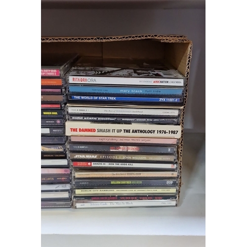 408 - Mixed lot of 48 music CDs including artists such as Taylor Swift, Johnny Cash, Ed Sheeran, and Iron ... 