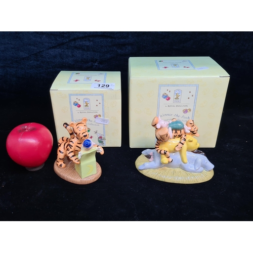 129 - Two Royal Doulton figurines from the Winne-the-Pooh collection. Both in like new condition, complete... 