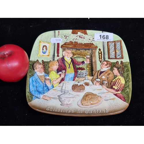 168 - A delightful Limited, First Edition 1972 Beswick porcelain plate. Titled 'Christmas in England' from... 