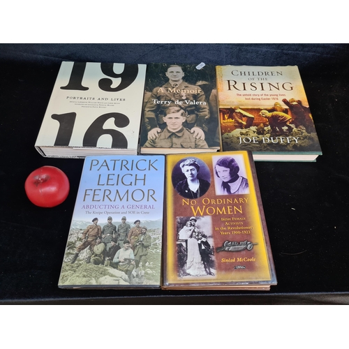 182 - Five hardback books of Irish war / military history interest including titles, '1916 Portraits and L... 