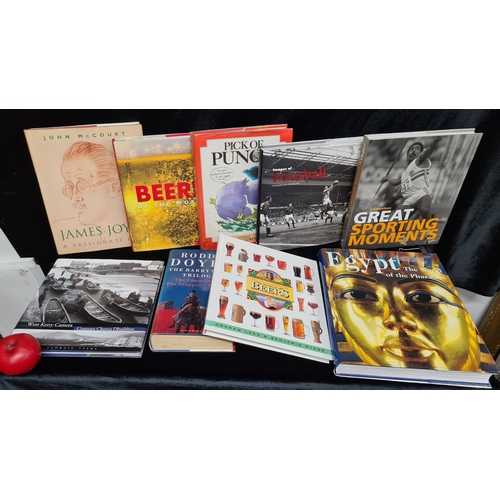 192 - Nine hardback books of mixed interest including titles 'Egypt: The World of the Pharaohs', 'Images o... 