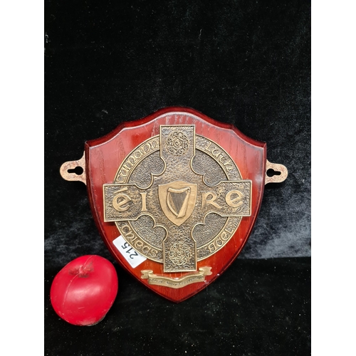 215 - A GAA 125th Anniversary Limited Edition (102/125) wall amounted shield plaque. Made in Ireland by Ga... 