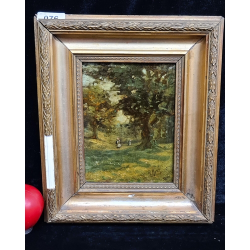 76 - Star Lot: An impressive 19th century original oil on canvas painting. Features a serene lush green l... 