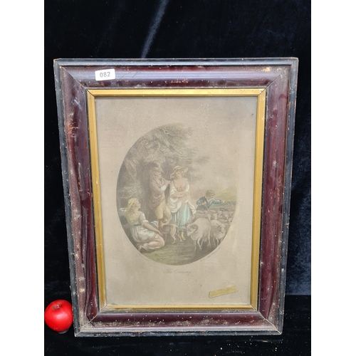 82 - An antique chromolithograph of an original 18th century engraving by P.W. Tomkins after a painting b... 