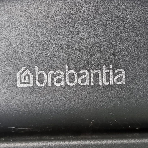 438 - Brabantia stainless steel bin with black touch lid. Sleek design. Top brand.