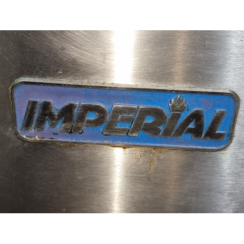 445 - Imperial commercial deep fryer, stainless steel construction, includes wire baskets.