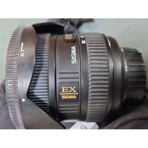 640 - Sigma  Wide Angle Lens.10-20mm f/4-5.6 DC HSM EX lens in excellent condition, complete with protecti... 