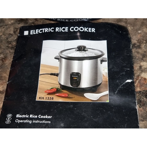 976 - A new Stainless steel Highland Smoker Cooker by Airflo and SilverCrest Electric Rice Cooker with man... 