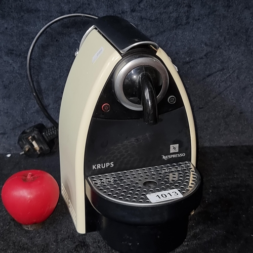 1013 - A fantastic cream Krups Nespresso Essenza coffee machine model XN2105.